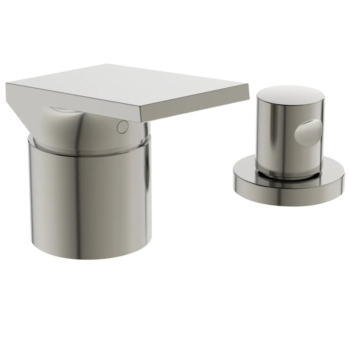 Ideal Standard 3-Loch-Badearmatur Extra mit Handbrause ohne Wanneneinlauf Silver Storm
