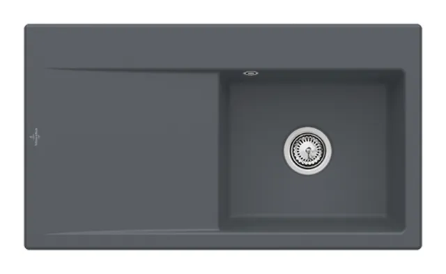 Villeroy & Boch Einbau-Küchenspülbecken „Subway Style“ 50 900 × 510 × 220 mm, für Becken rechts in Graphite Villeroy & Boch Einbau-Küchenspülbecken „Subway Style“ 50 900 × 510 × 220 mm, für Becken rechts in Graphite