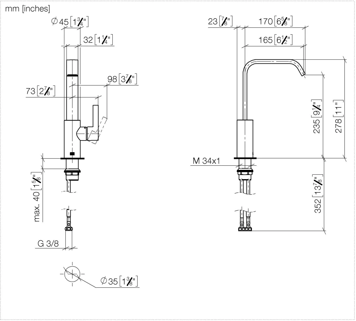 Waschtisch-Einhandbatterie mit hohem Auslauf ohne Ablaufgarnitur IMO Chrom 33526671 Waschtisch-Einhandbatterie mit hohem Auslauf ohne Ablaufgarnitur IMO Chrom 33526671