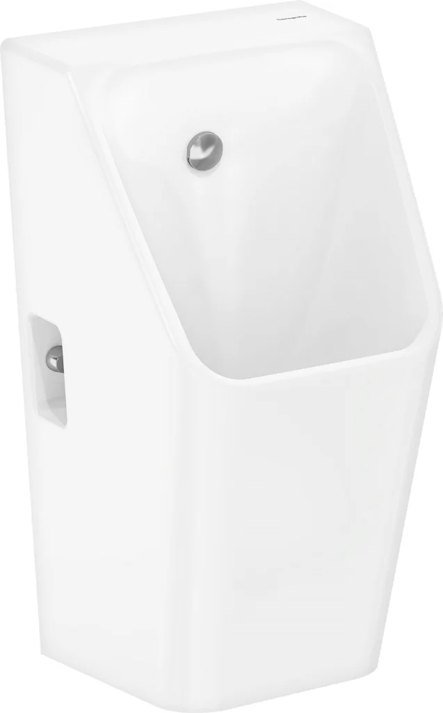 Hansgrohe EluPura Original Q Urinal 600x300 mm, glänzend, Keramik, Zulauf von hinten, Ablauf nach unten/hinten spülrandlos