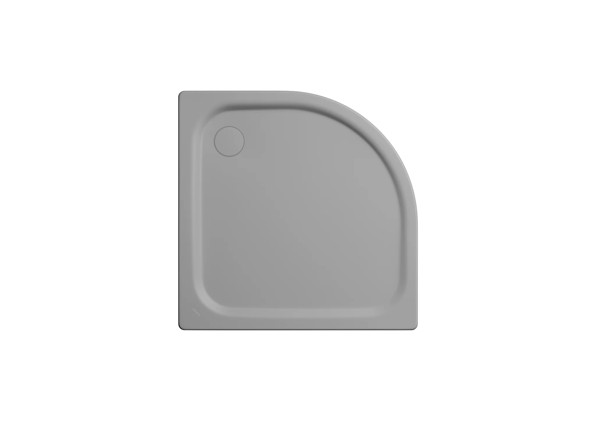 Kaldewei ZIRKON Duschfläche, Viertelkreis, 900x800x35 mm, cool grey 30, Invisible Grip Kaldewei ZIRKON Duschfläche, Viertelkreis, 900x800x35 mm, cool grey 30, Invisible Grip