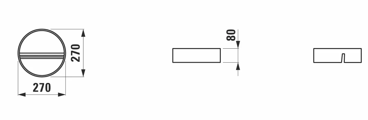 Laufen Ablage SONAR, Durchmesser 270 mm, Marbond weiß Laufen Ablage SONAR, Durchmesser 270 mm, Marbond weiß