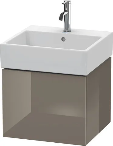 Duravit Waschtischunterschrank wandhängend „L-Cube“ 48,4 × 39,4 × 45,9 cm Flannel Grey Hochglanz Duravit Waschtischunterschrank wandhängend „L-Cube“ 48,4 × 39,4 × 45,9 cm Flannel Grey Hochglanz