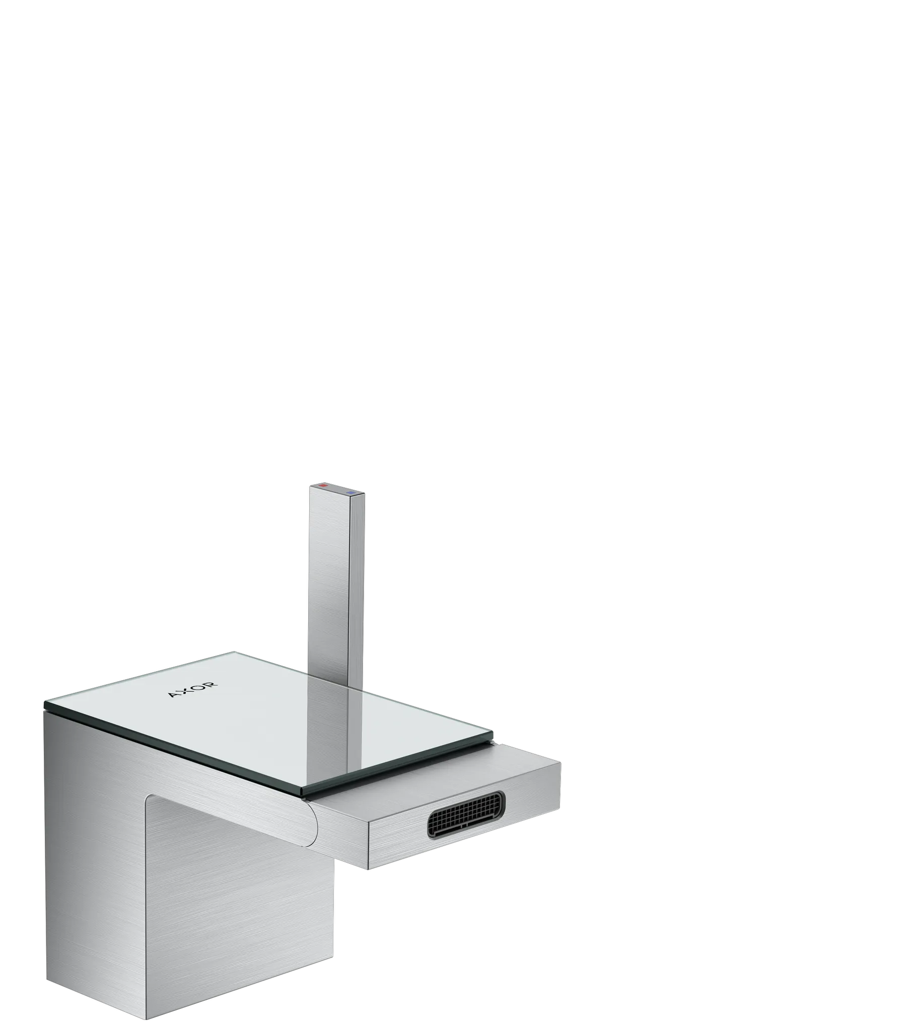 Hansgrohe AXOR MyEdition Mischer mit Platte 117 Glas, Spiegel Hansgrohe AXOR MyEdition Mischer mit Platte 117 Glas, Spiegel