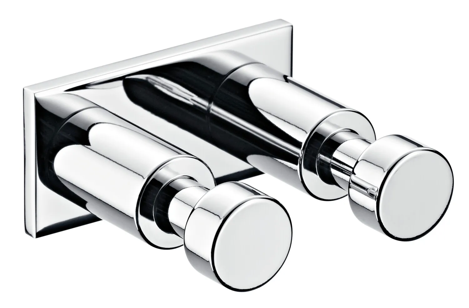 emco Hakenleiste mit 2 Haken „system 2“ in chrom, Befestigung verdeckt emco Hakenleiste mit 2 Haken „system 2“ in chrom, Befestigung verdeckt