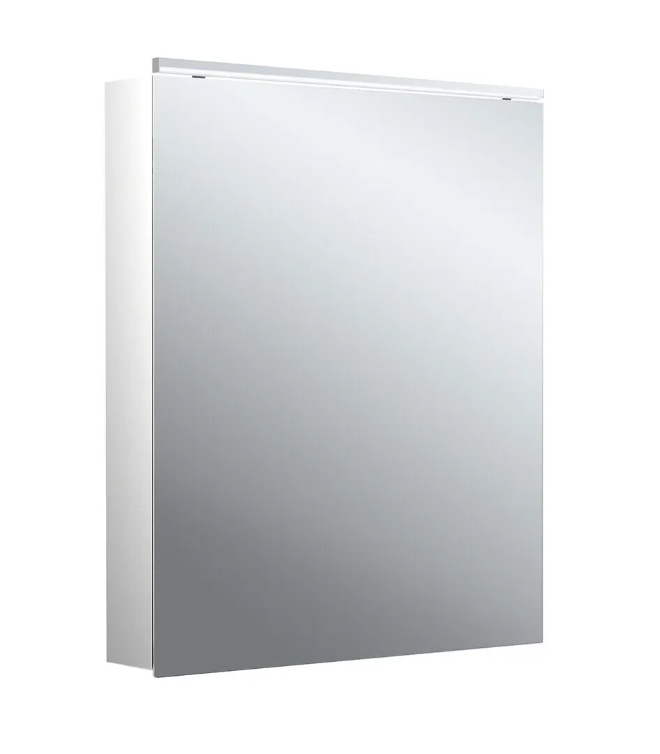 Lichtspiegelschrank flat II Classicleuchte, Aufputz, mit Waschtischbeleuchtung, 1 Tür, 600mm Lichtspiegelschrank flat II Classicleuchte, Aufputz, mit Waschtischbeleuchtung, 1 Tür, 600mm