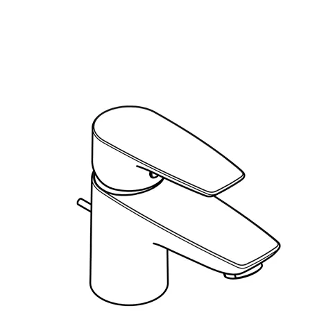 PURE & SOLID WaschtischEHM 60 mit Metallablaufg. chrom PURE & SOLID WaschtischEHM 60 mit Metallablaufg. chrom