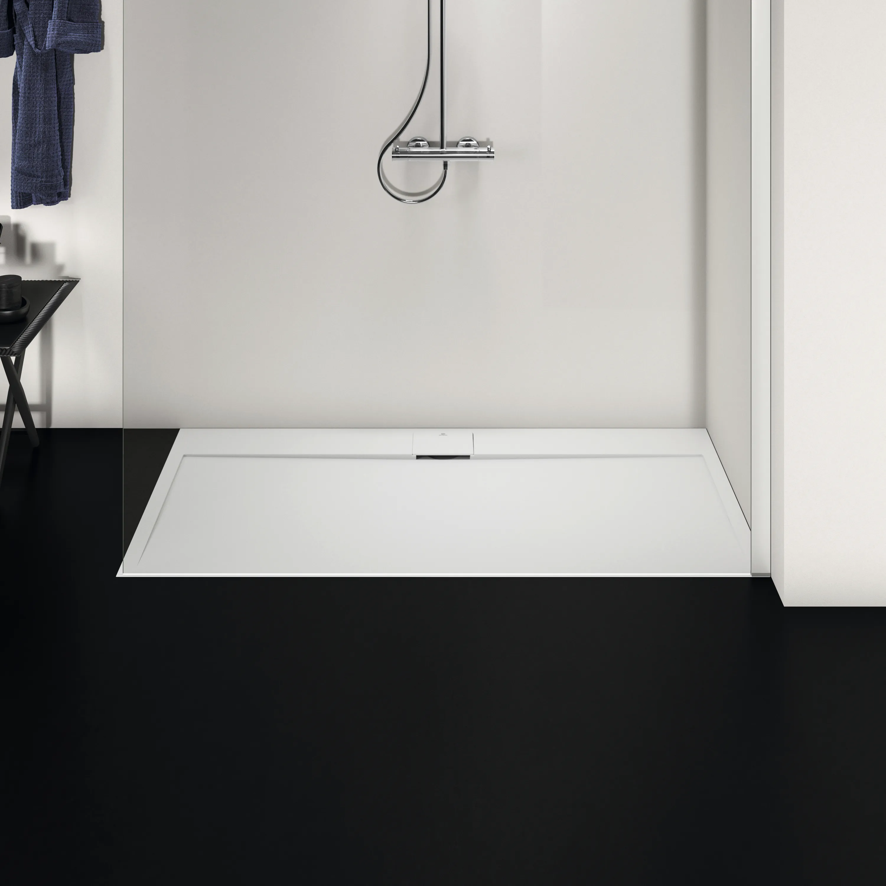 Ideal Standard Rechteck-Brausewanne Ultra Flat S i.life 1600x800x30mm Carraraweiß Ideal Standard Rechteck-Brausewanne Ultra Flat S i.life 1600x800x30mm Carraraweiß