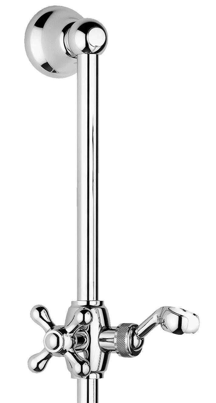 Wandstange AqvaRetro I - 600 × 25 mm - Konusgleiter - chrom Wandstange AqvaRetro I - 600 × 25 mm - Konusgleiter - chrom