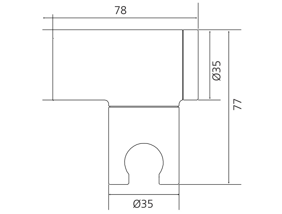 Wandkonushalter AqvaDesign - rund - schwenkbar - Vollmetall - chrom