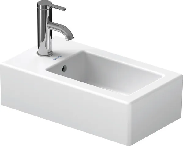 Wandwaschtisch „Vero“, mit Überlauf, Hahnlochposition mittig Größe: 25 × 45 cm / Hahnlochbohrung: mit 1×1 Hahnlochbohrung / Hahnlochposition: mittig / Oberflächenveredelung: mit WonderGliss / Überlauf: mit Überlauf Wandwaschtisch „Vero“, mit Überlauf, Hahnlochposition mittig Größe: 25 × 45 cm / Hahnlochbohrung: mit 1×1 Hahnlochbohrung / Hahnlochposition: mittig / Oberflächenveredelung: mit WonderGliss / Überlauf: mit Überlauf
