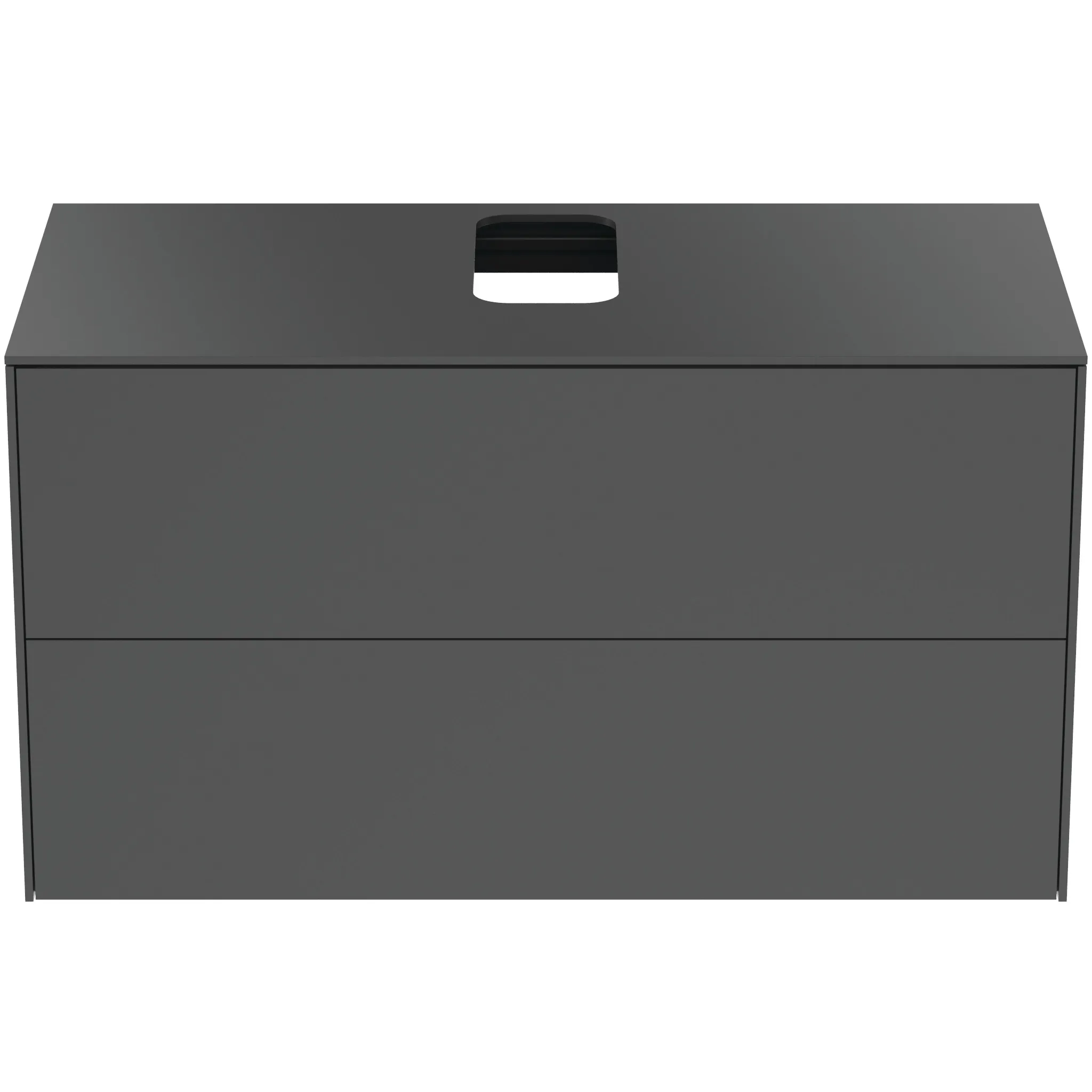 Ideal Standard Waschtischunterschrank Conca, 2 Auszüge, anthrazit Ideal Standard Waschtischunterschrank Conca, 2 Auszüge, anthrazit