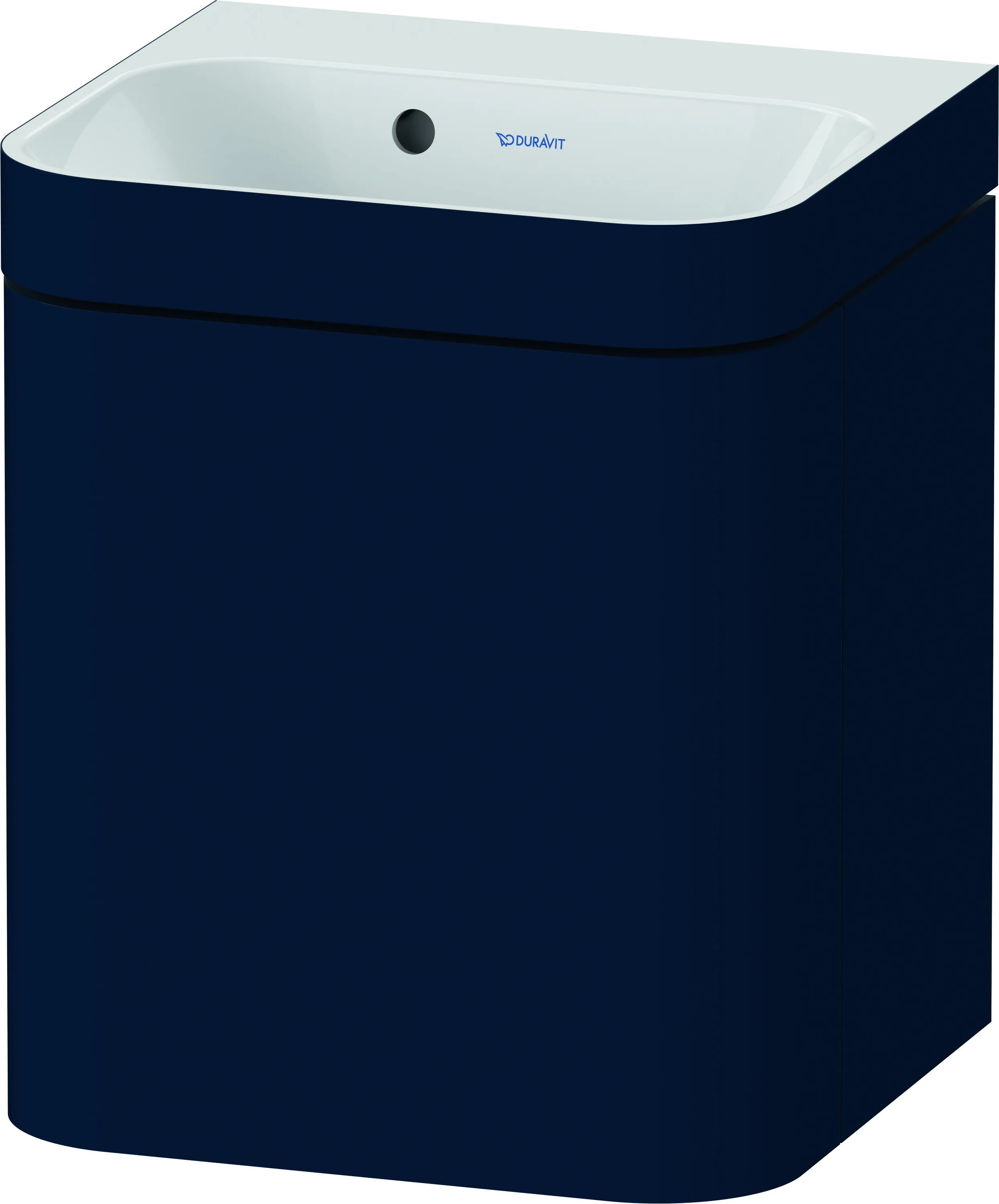 Duravit Waschtischunterschrank c-shaped Set wandhängend „Happy D.2 Plus“ 40 × 48 × 36 cm Nachtblau Seidenmatt