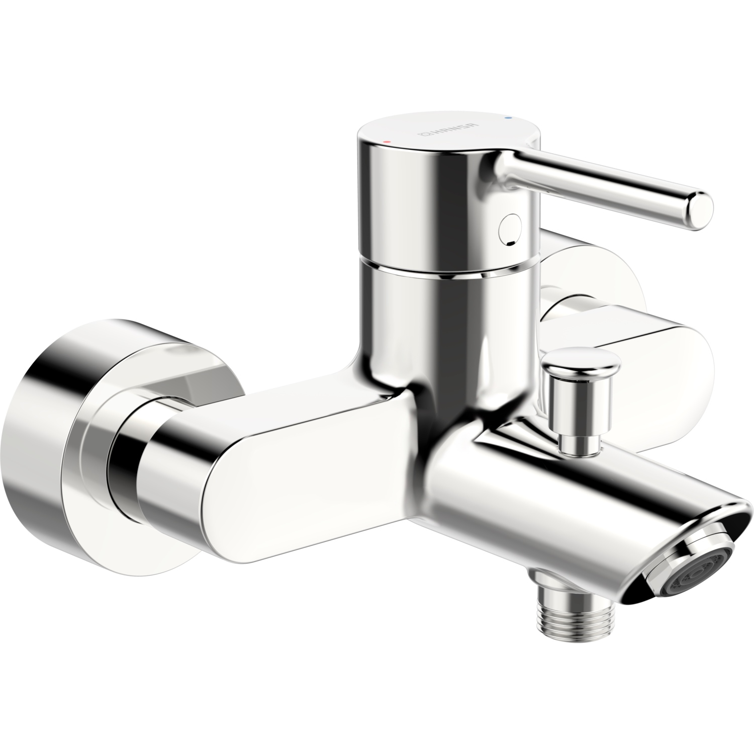 HansaVANTIS EHM Wannenfüll- und Brausebatterie 5244, Ausladung 154 mm, Chrom Pinhebel HansaVANTIS EHM Wannenfüll- und Brausebatterie 5244, Ausladung 154 mm, Chrom Pinhebel