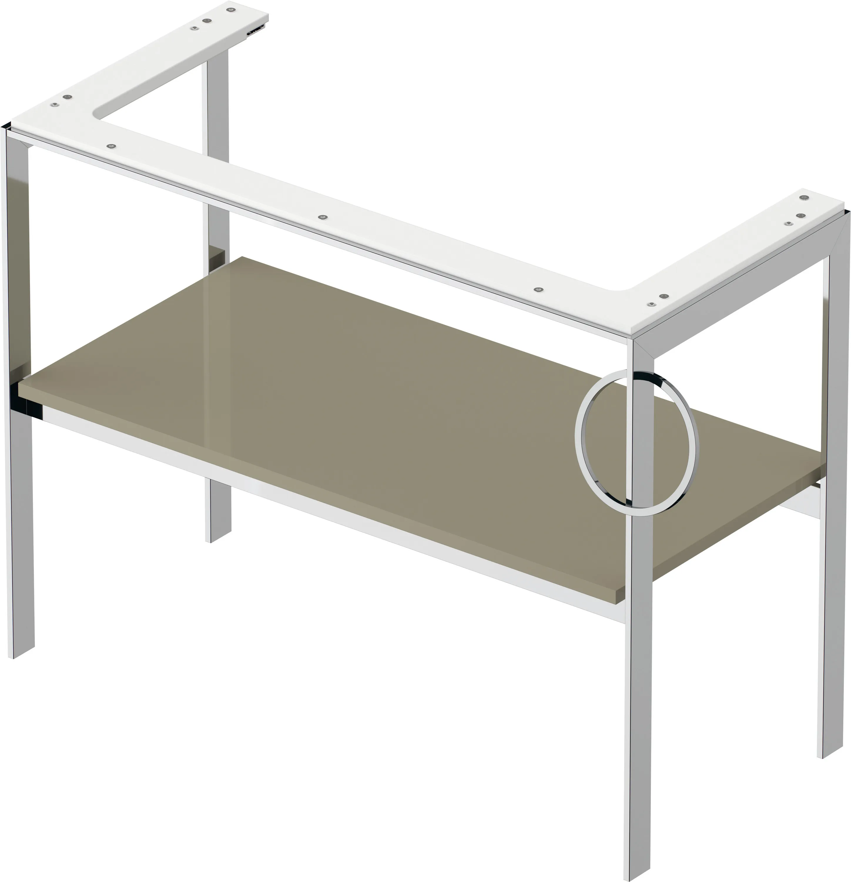 Duravit Konsole „White Tulip“ in Steingrau Hochglanz Duravit Konsole „White Tulip“ in Steingrau Hochglanz