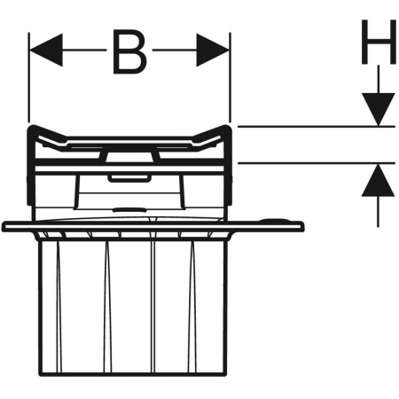 Duschrinne Länge 160 cm „CleanLine“ Modell 154453KS1 8 cm Duschrinne Länge 160 cm „CleanLine“ Modell 154453KS1 8 cm