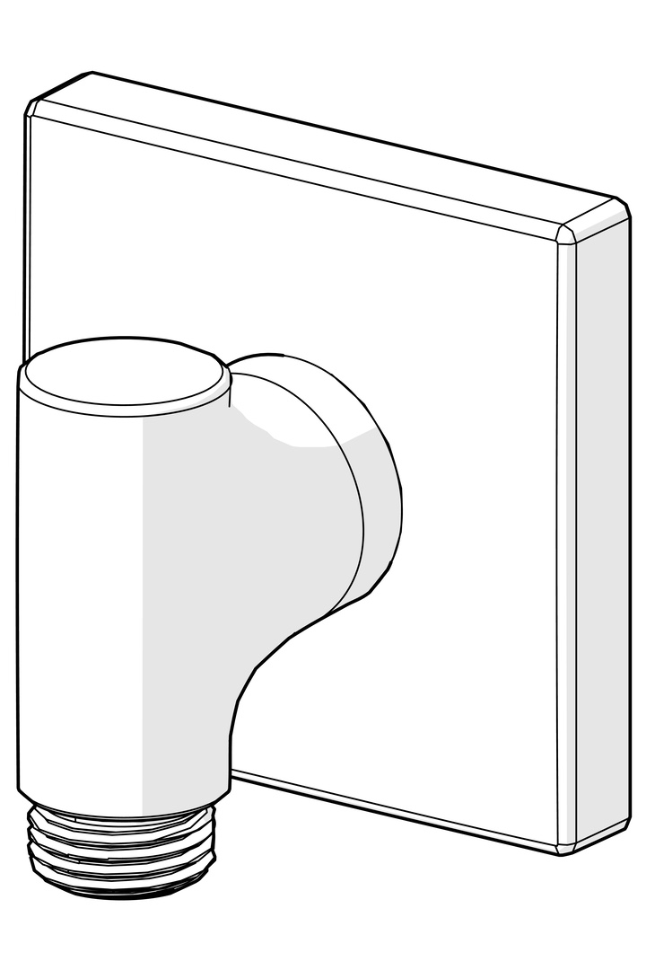 Wandanschlussbogen „Oras Group“ in Matt-Schwarz Wandanschlussbogen „Oras Group“ in Matt-Schwarz
