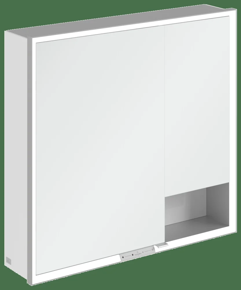 Villeroy & Boch Aufputz-Spiegelschrank My View+ A48180, 800x750x168mm, mit Beleuchtung, Brilliant White