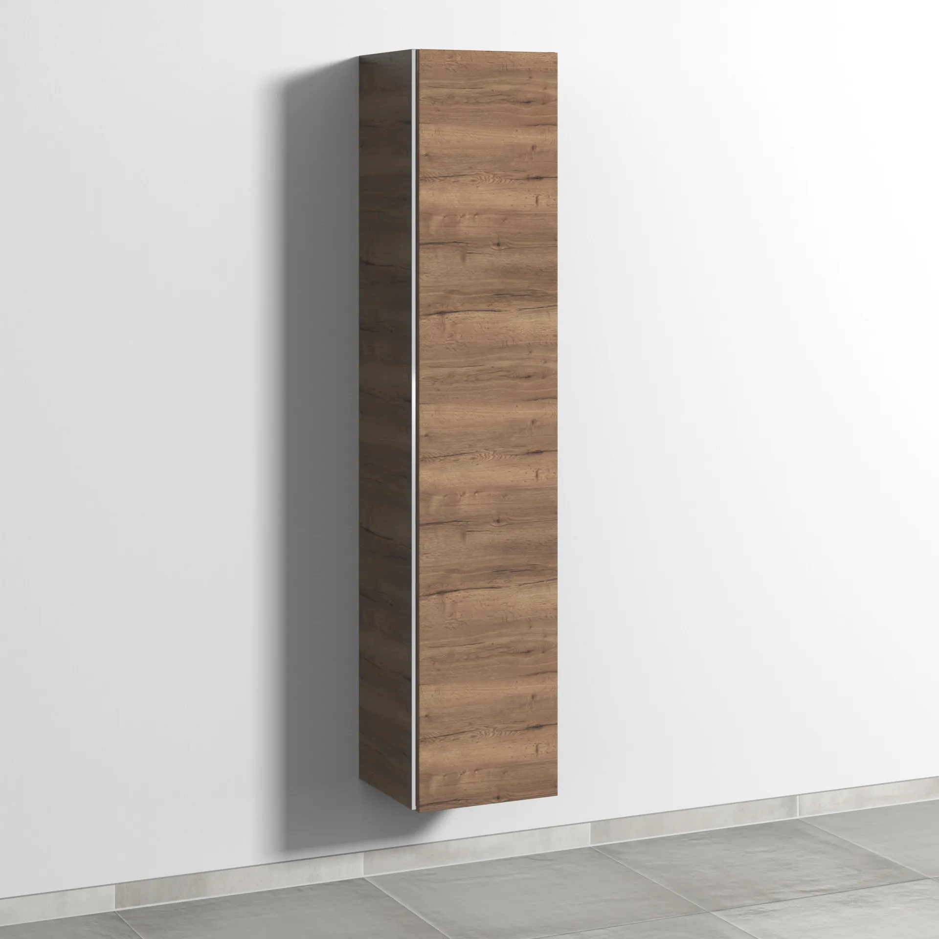 Sanipa Hochschrank „3way“ 350 × 1700 × 345 mm Anschlag rechts, in Eiche Tabak, Anschlag rechts