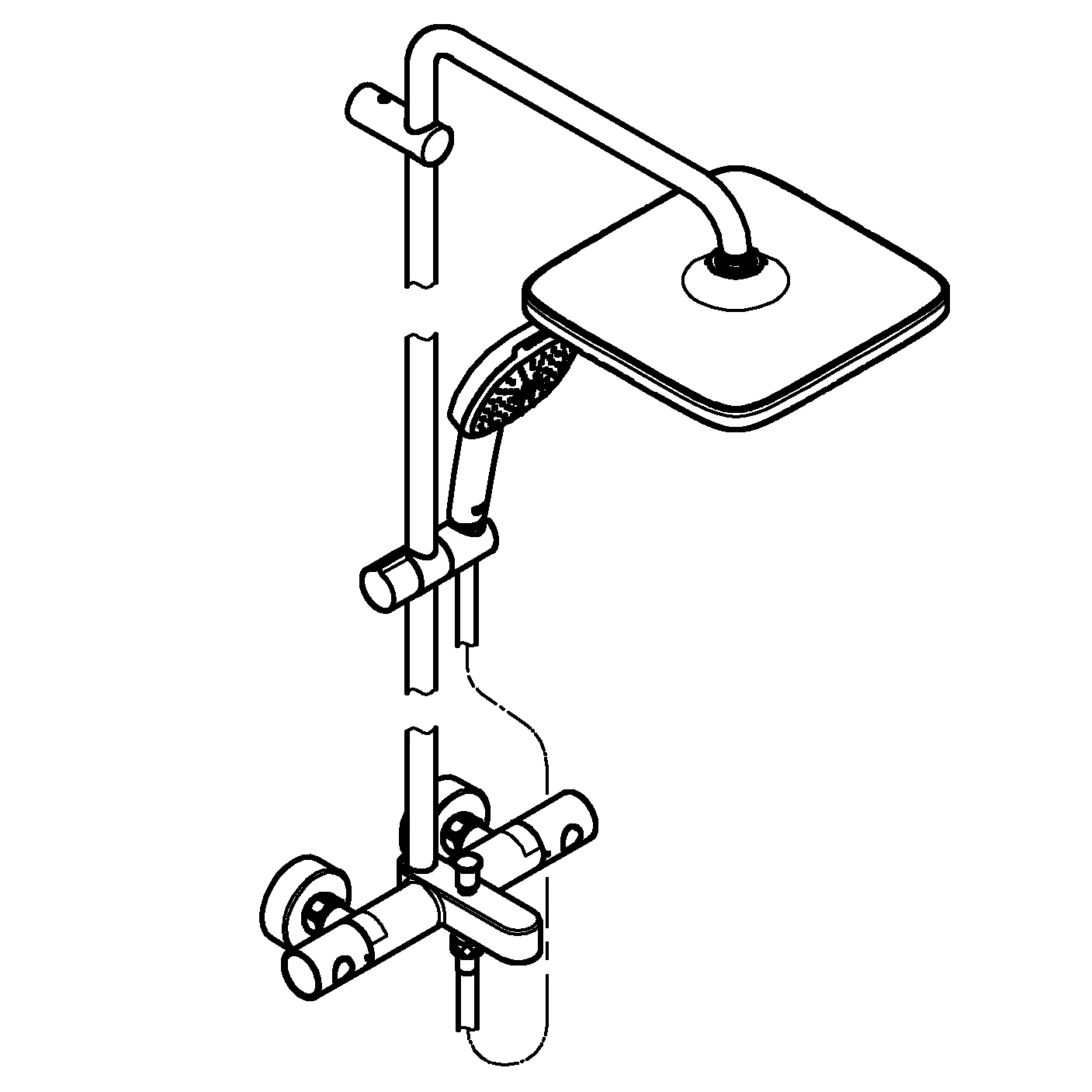 Grohe Duschsystem „Tempesta system 250“