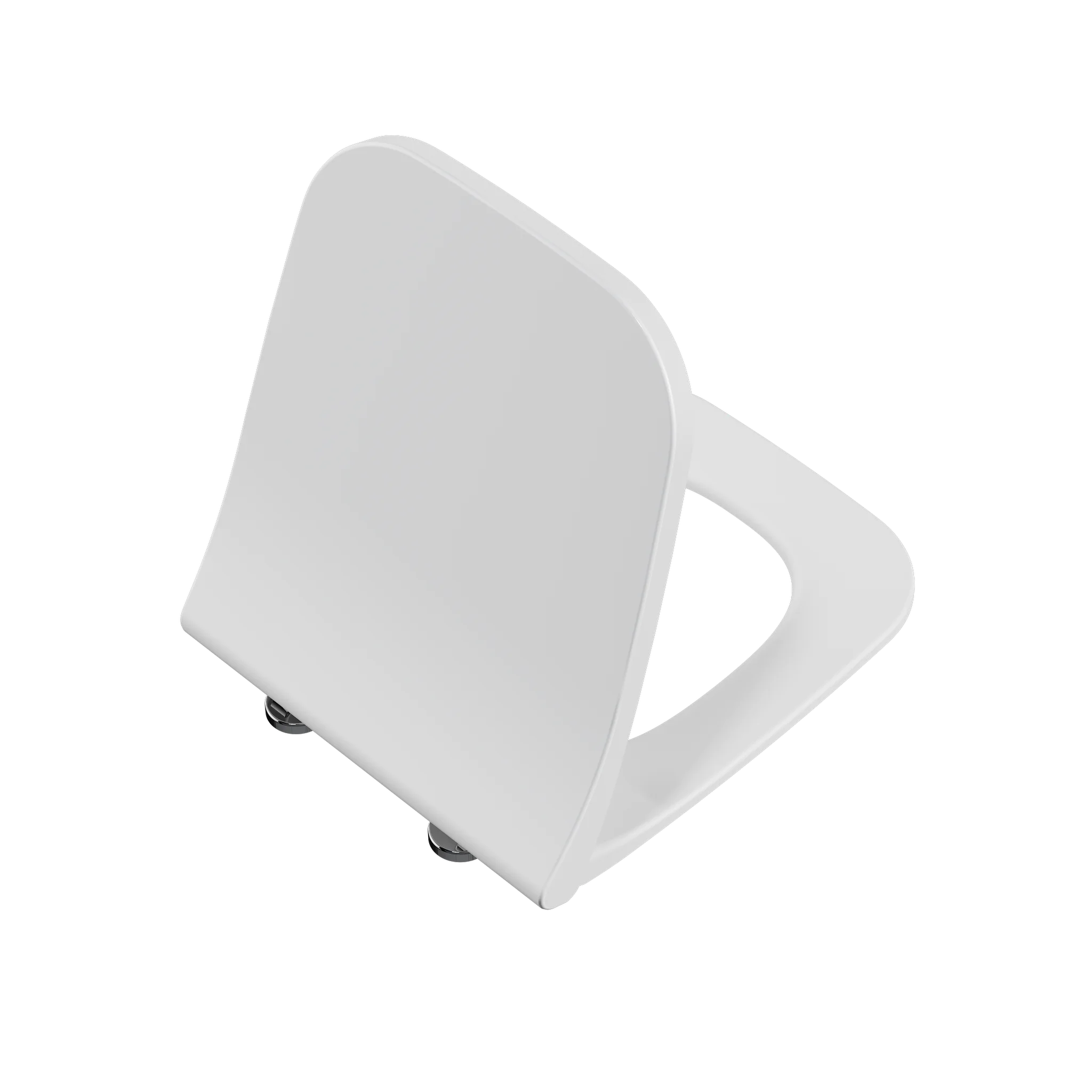 VitrA Universal Square WC-Sitz Slim Wrap Duroplast Weiß Hochglanz mit Absenkautomatik und Schnellverschluss, passend zu WCs 4379, 4392, 4393, 7742