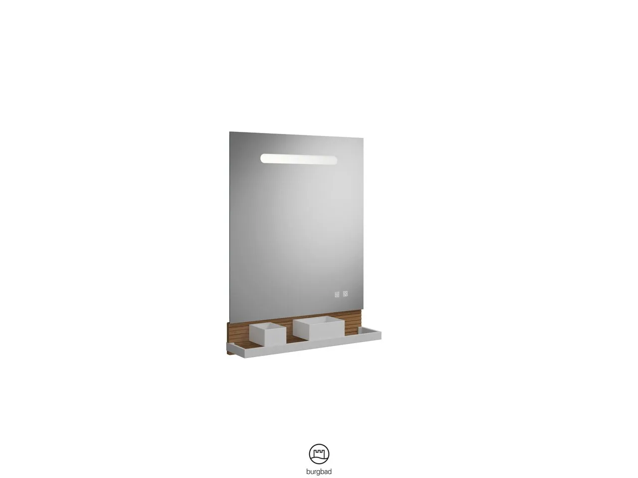 burgbad Fiumo Leuchtspiegel, 150x600x817 mm, Alu-Optik, LED-Beleuchtung 5700 K, Spiegelheizung 38 W, USB-Ports, IP44 burgbad Fiumo Leuchtspiegel, 150x600x817 mm, Alu-Optik, LED-Beleuchtung 5700 K, Spiegelheizung 38 W, USB-Ports, IP44