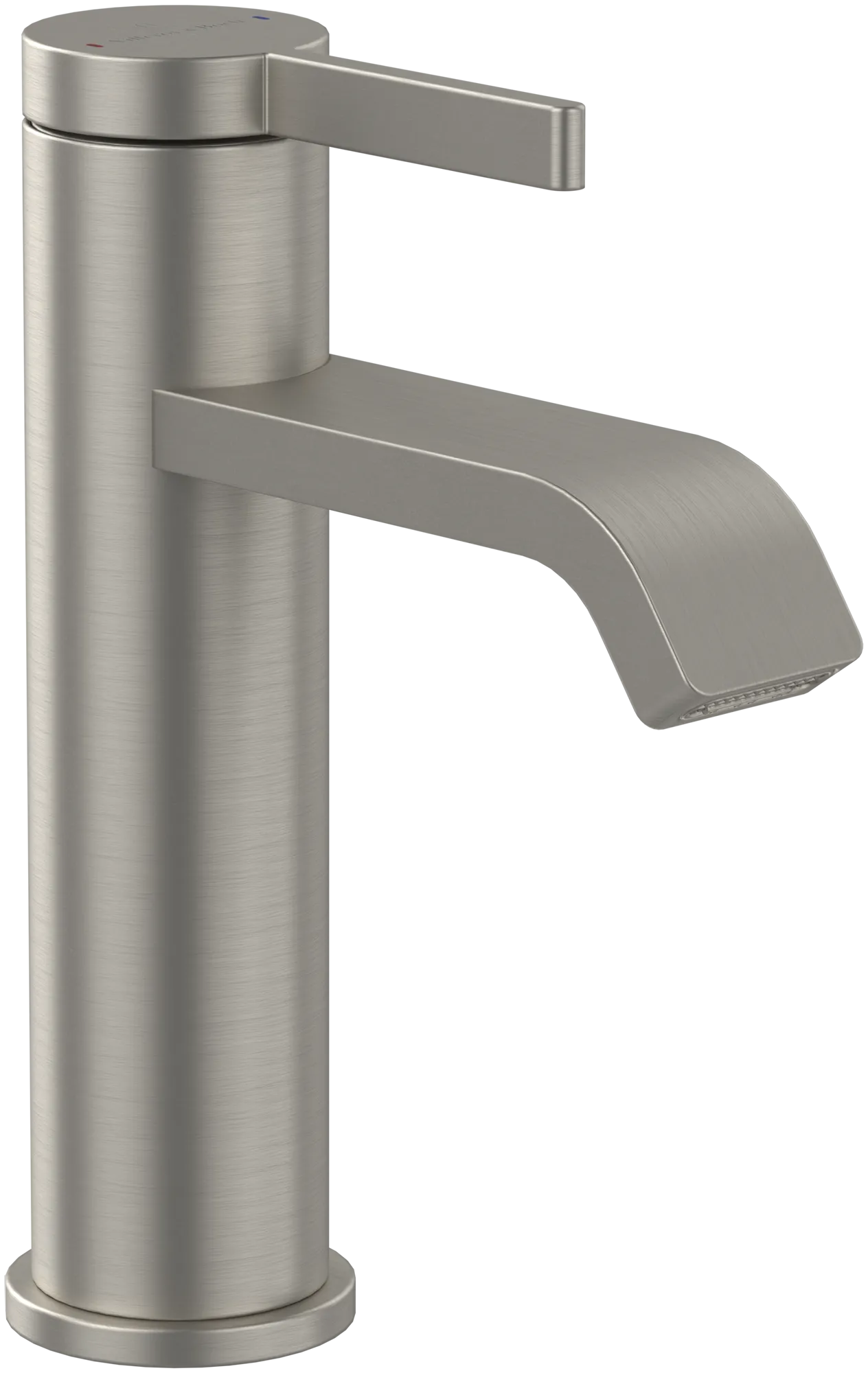 Einhand-Waschtischarmatur „Dawn“ 12,3 cm Ausladung 100 mm in Brushed Nickel Matt Einhand-Waschtischarmatur „Dawn“ 12,3 cm Ausladung 100 mm in Brushed Nickel Matt