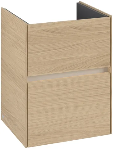 Villeroy & Boch Waschtischunterschrank „Collaro“ 472 × 610 × 404 mm Nordic Oak, mit Beleuchtung, für Becken mittig