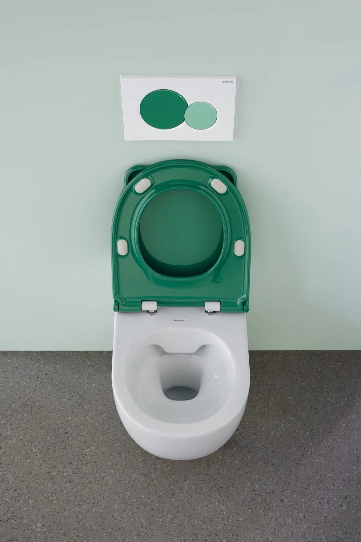 Geberit WC-Sitz ehemals Keramag „Bambini“ in waldgrün Geberit WC-Sitz ehemals Keramag „Bambini“ in waldgrün