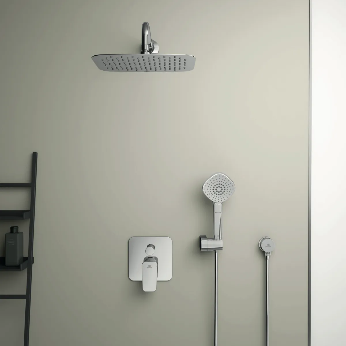 Kopfbrause Idealrain Luxe, 300x200mm, Edelstahl poliert Kopfbrause Idealrain Luxe, 300x200mm, Edelstahl poliert