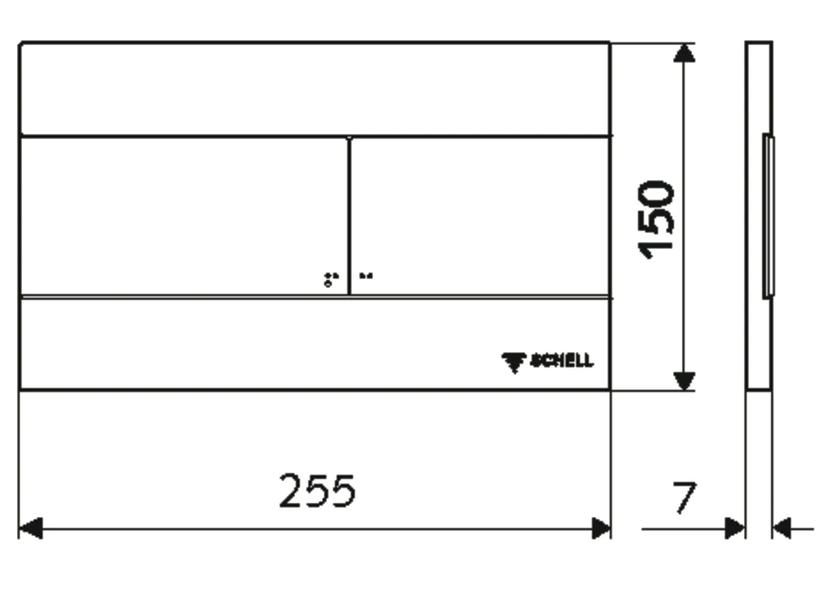 WC-Betätigungsplatte MONTUS PLACE, Frontplatte Edelstahl gebürstet WC-Betätigungsplatte MONTUS PLACE, Frontplatte Edelstahl gebürstet