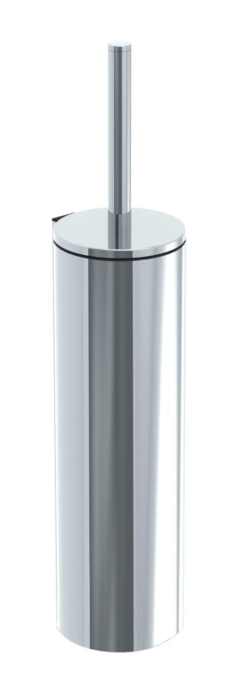 emco Toilettenbürstengarnitur mit Deckel „system 2“ in chrom, Befestigung verdeckt emco Toilettenbürstengarnitur mit Deckel „system 2“ in chrom, Befestigung verdeckt