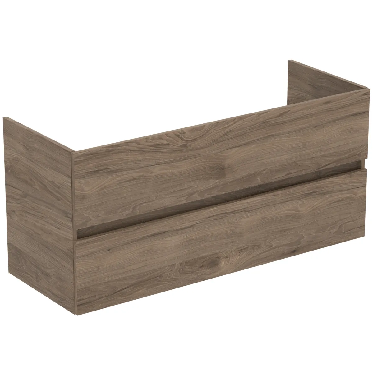 Möbelpaket Eurovit+ mit Waschtisch 121cm Weiß und Unterschrank 120cm 2 Auszüge Hochglanz grau lackiert