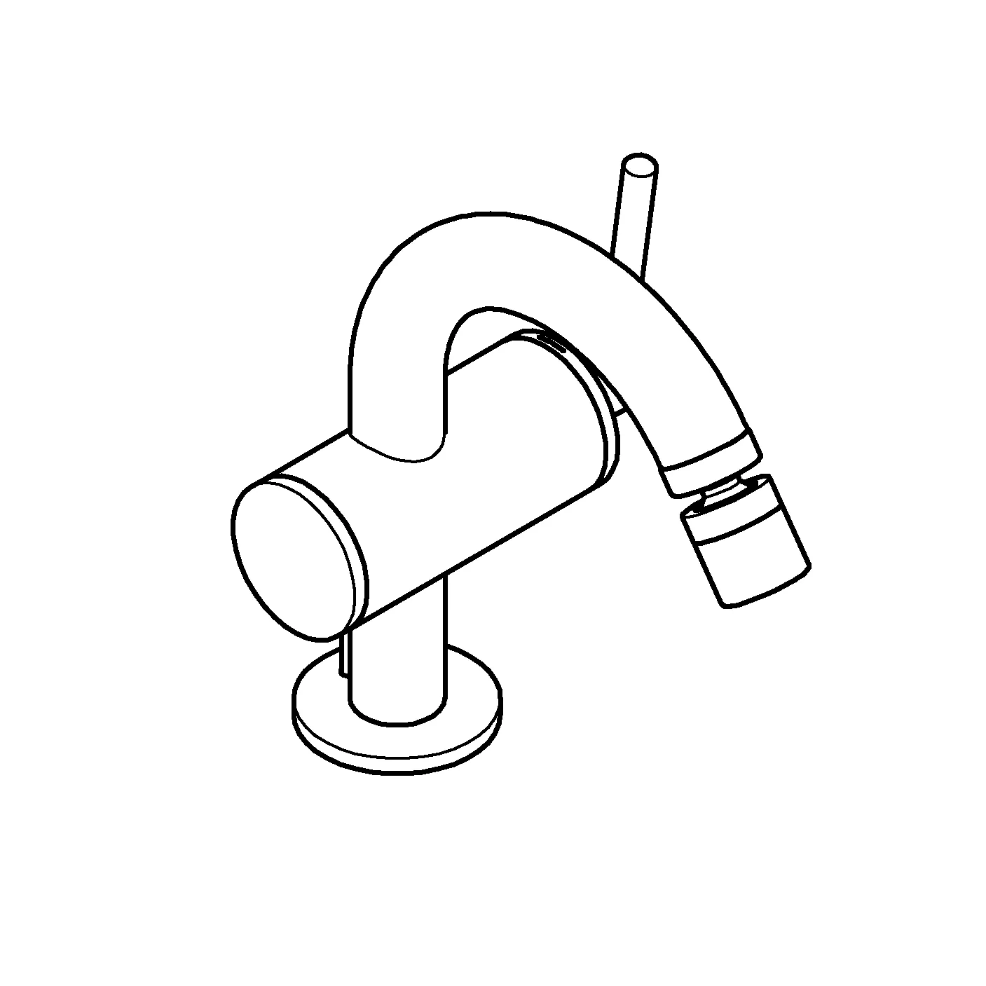 Einhand-Bidetbatterie Atrio 24364, Einlochmontage, Zugstangen-Ablaufgarnitur 1 1/4'', mit Hebelgriff, chrom Einhand-Bidetbatterie Atrio 24364, Einlochmontage, Zugstangen-Ablaufgarnitur 1 1/4'', mit Hebelgriff, chrom