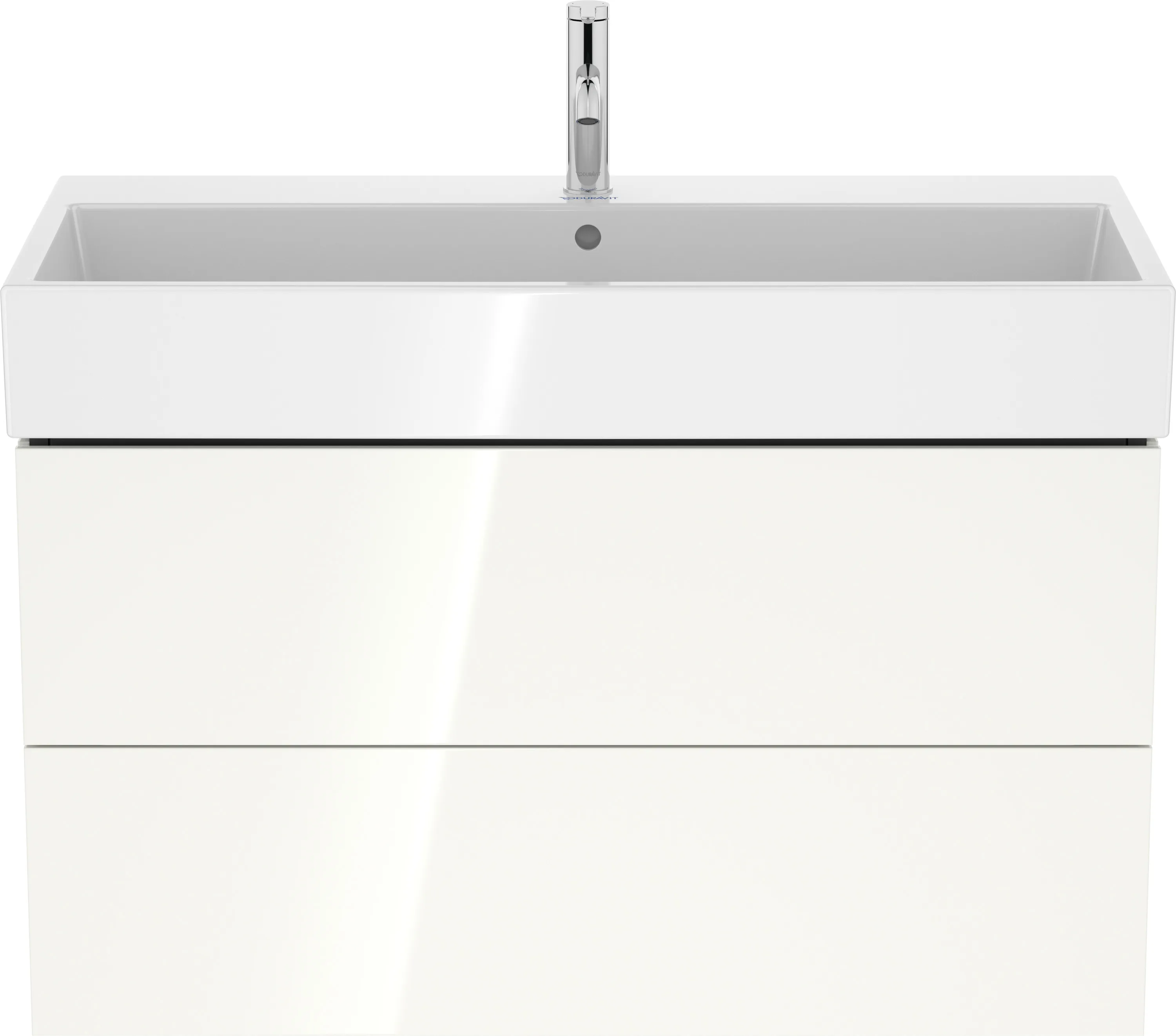 Duravit Waschtischunterschrank wandhängend „L-Cube“ 98,4 × 54,4 × 45,9 cm Weiß Hochglanz Duravit Waschtischunterschrank wandhängend „L-Cube“ 98,4 × 54,4 × 45,9 cm Weiß Hochglanz