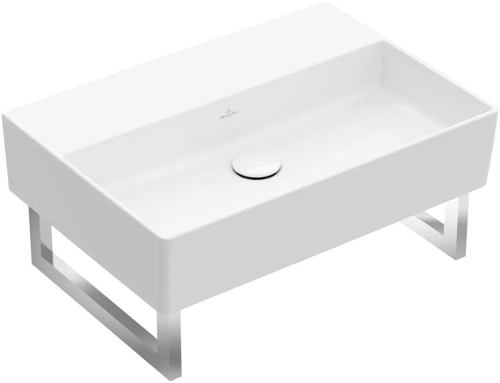 Villeroy & Boch Wandwaschtisch aus TitanCeram „Memento 2.0“ 600 × 420 × 135 mm, ohne Hahnlochbohrung in Graphite Villeroy & Boch Wandwaschtisch aus TitanCeram „Memento 2.0“ 600 × 420 × 135 mm, ohne Hahnlochbohrung in Graphite