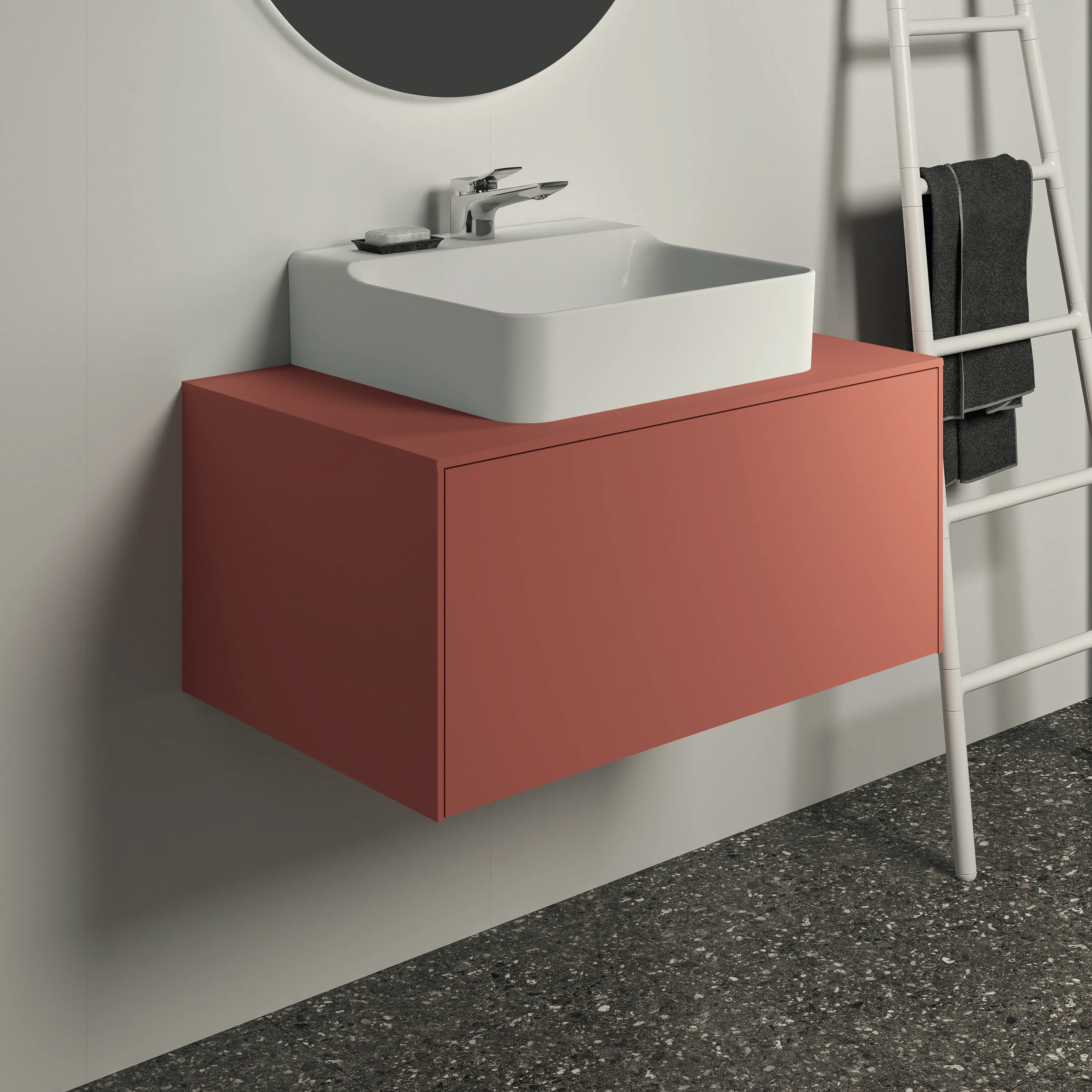 Ideal Standard Waschtischunterschrank „Conca“ 80,2 × 37 × 50,5 cm Sunset matt lackiert Ideal Standard Waschtischunterschrank „Conca“ 80,2 × 37 × 50,5 cm Sunset matt lackiert