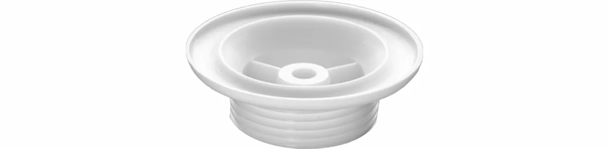 Ventilunterteil KS weiß 1 1/4″