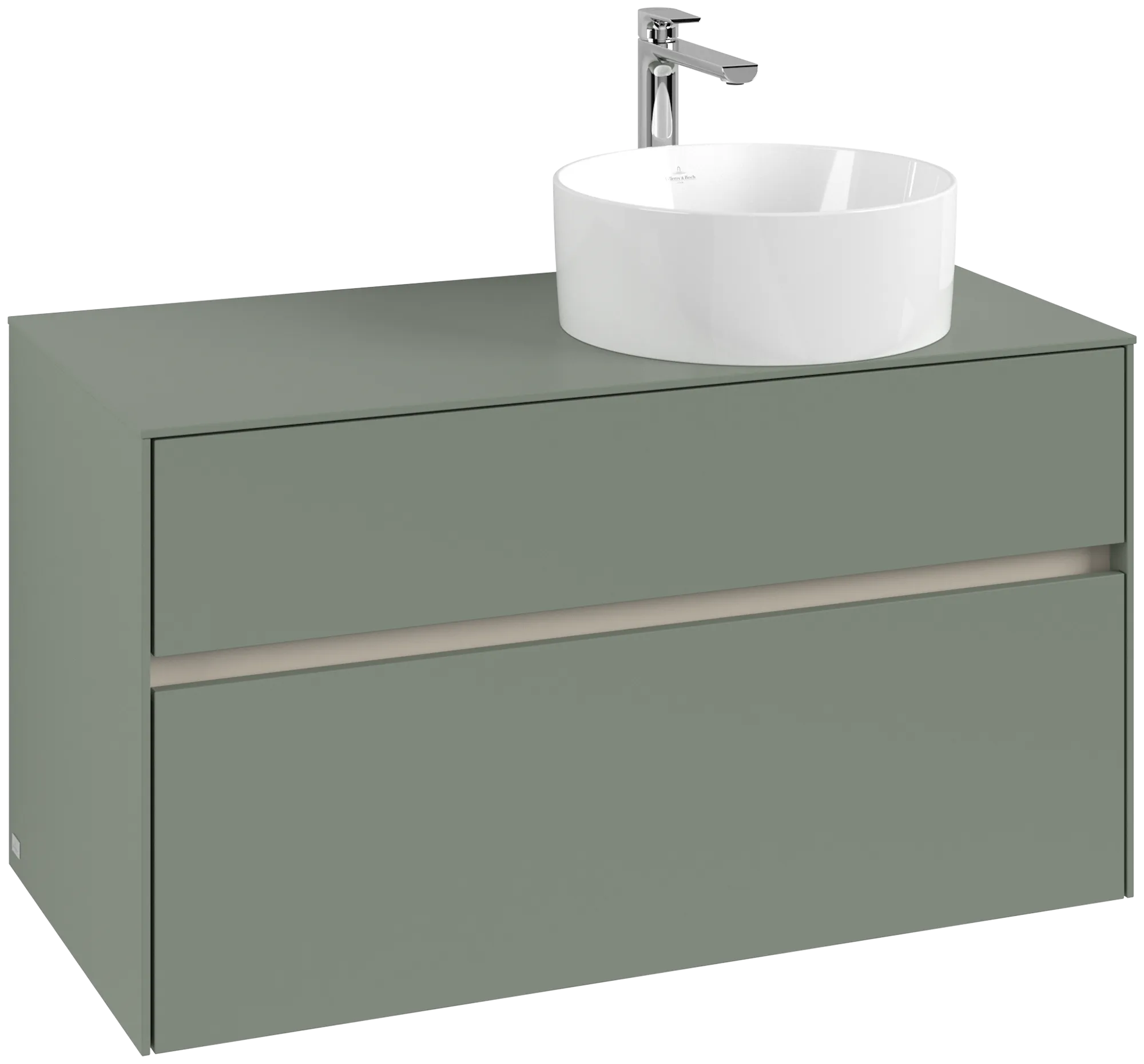 Villeroy & Boch Collaro Waschbeckenunterschrank C040B0, 1000 x 548 x 500 mm, Soft Green