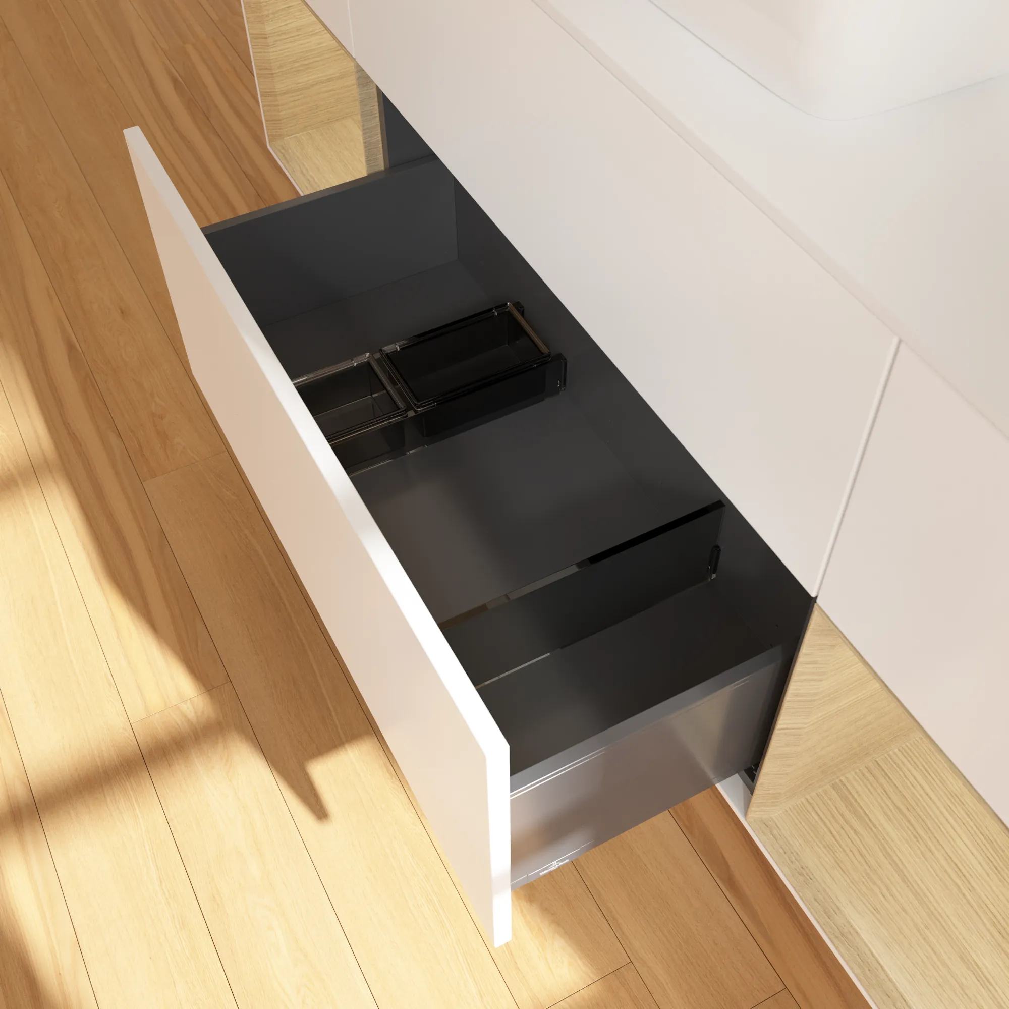 Villeroy & Boch Waschtischunterschrank „Finion“ für Schrankwaschtisch 1600 × 603 × 501 mm White Matt Lacquer, für Becken mittig, mit Hahnlochbohrung Villeroy & Boch Waschtischunterschrank „Finion“ für Schrankwaschtisch 1600 × 603 × 501 mm White Matt Lacquer, für Becken mittig, mit Hahnlochbohrung