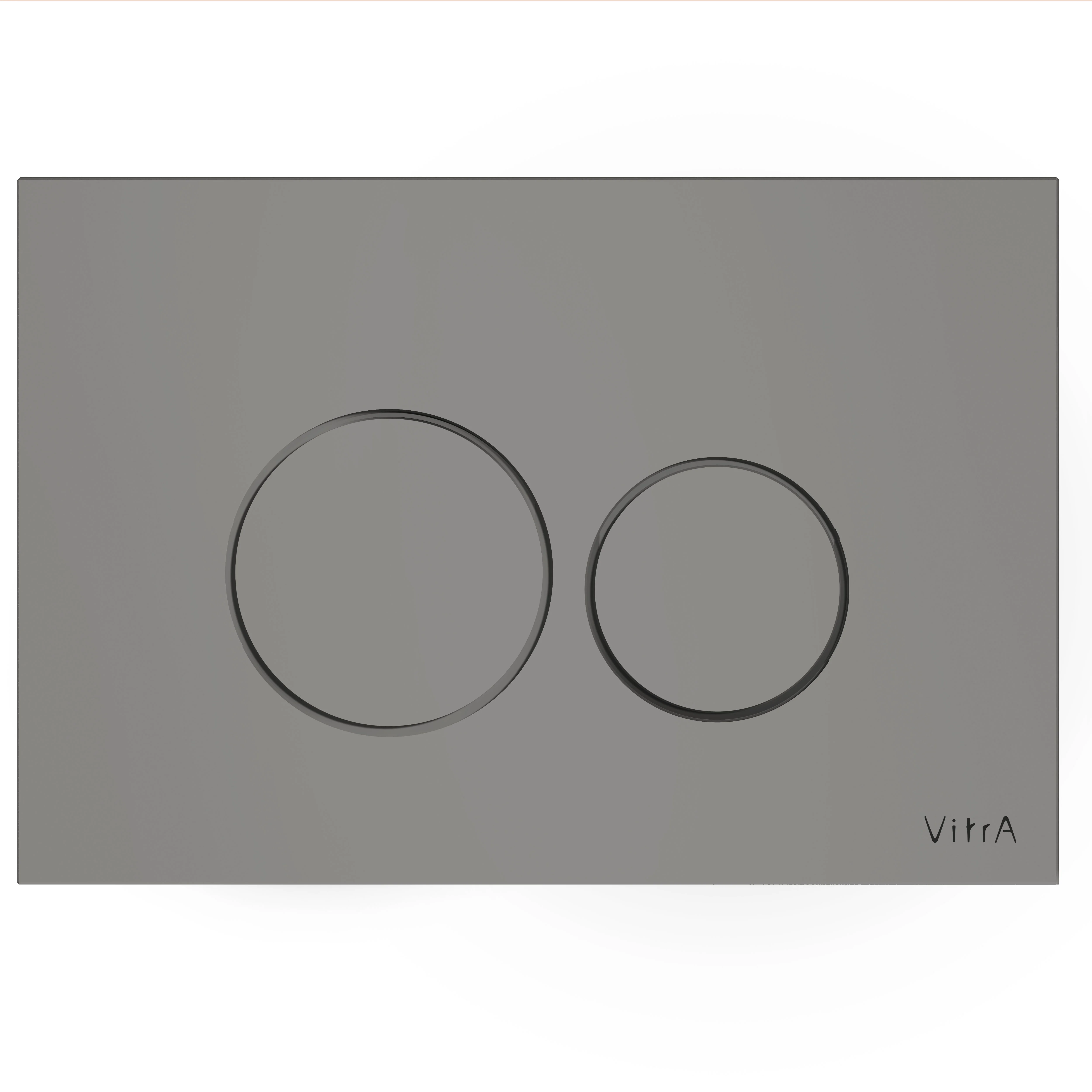 Origin WC-Betätigungsplatte für 2?Mengen?Spülung Glas Steingrau Matt Origin WC-Betätigungsplatte für 2?Mengen?Spülung Glas Steingrau Matt