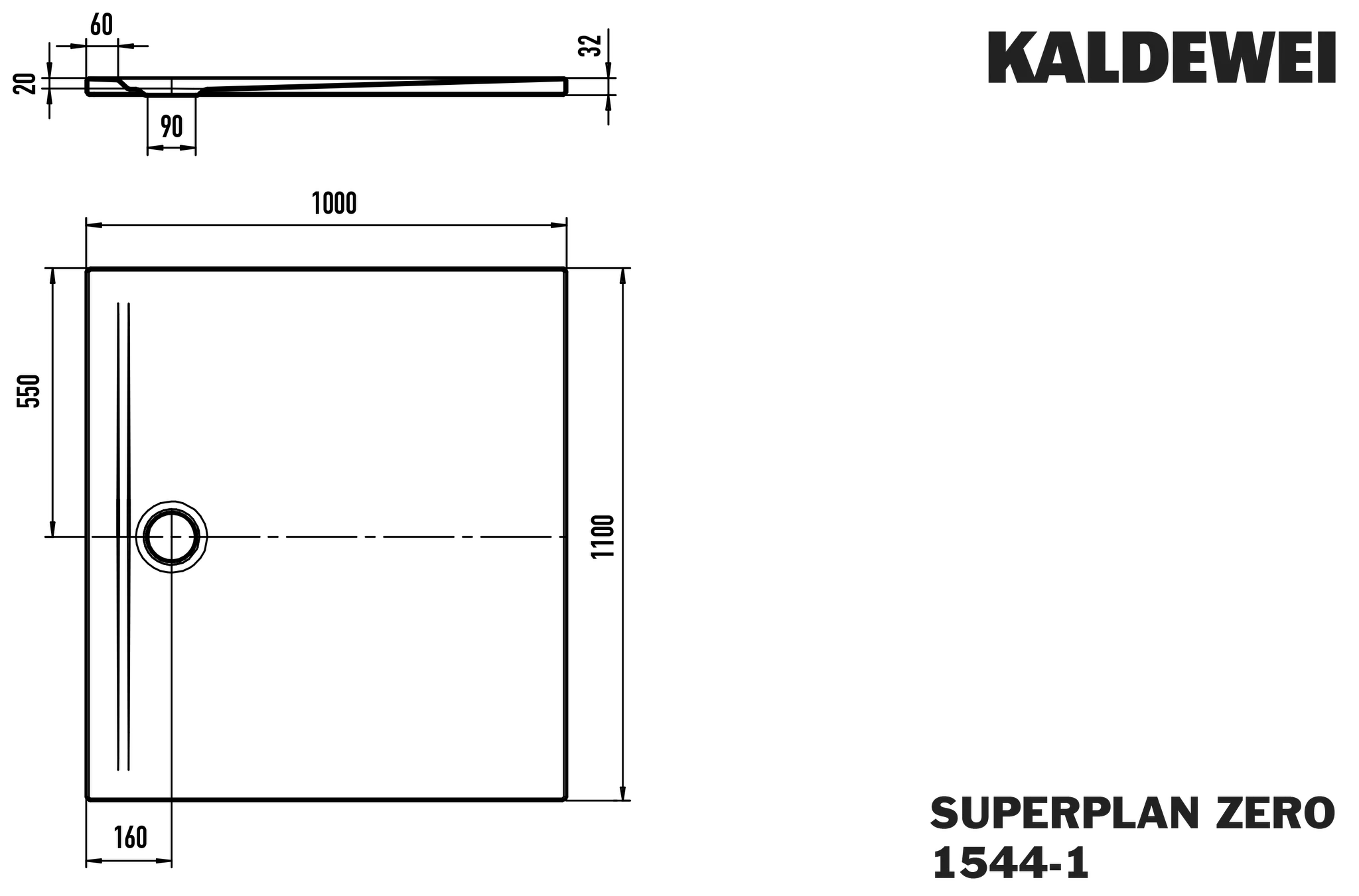 Kaldewei rechteck Duschwanne „Superplan Zero“ 100 × 110 cm ohne Oberflächenbeschichtung, ohne Oberflächenveredelung, in alpinweiß Kaldewei rechteck Duschwanne „Superplan Zero“ 100 × 110 cm ohne Oberflächenbeschichtung, ohne Oberflächenveredelung, in alpinweiß