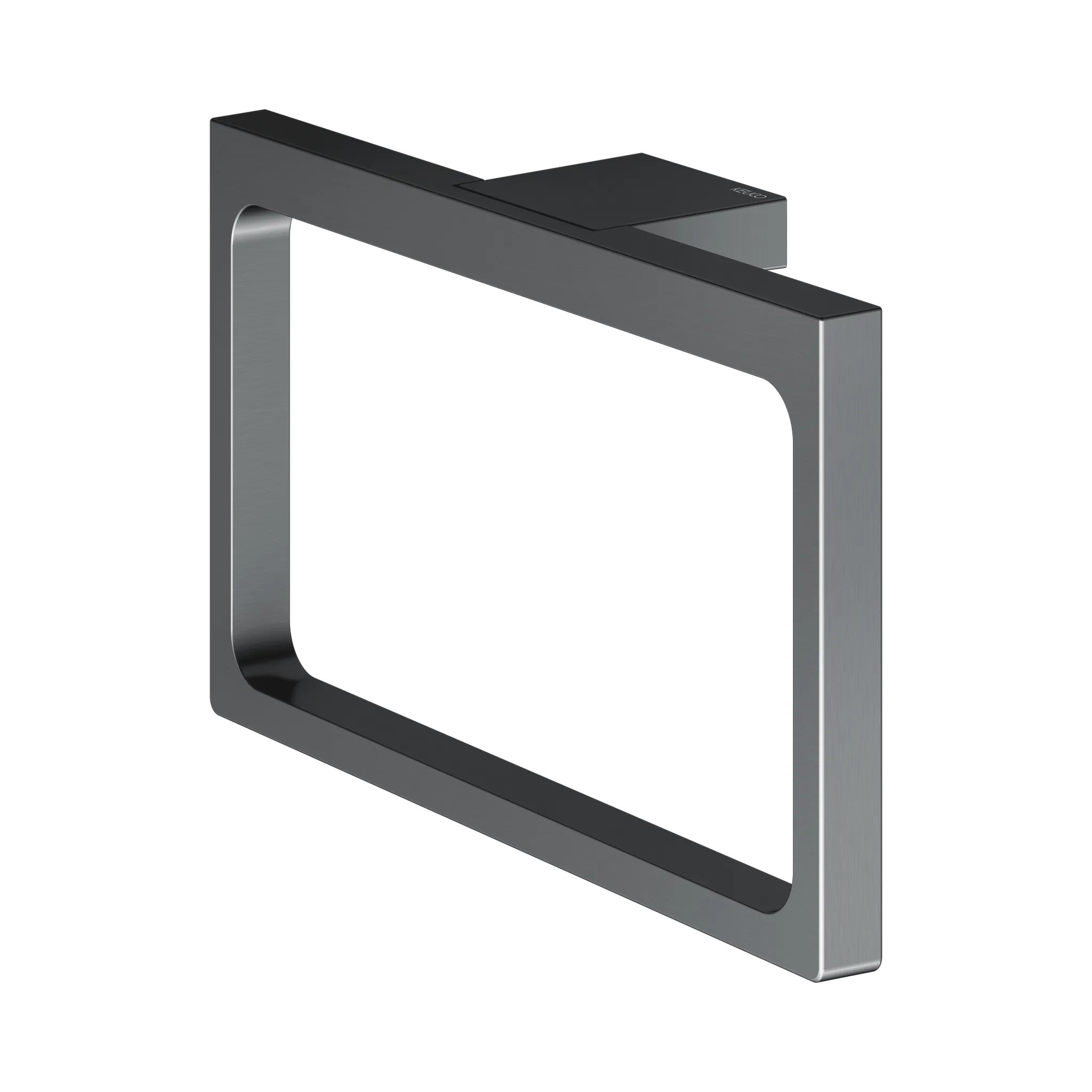 Edition 11 11121130000 Handtuchring Schwarzchrom gebürstet Edition 11 11121130000 Handtuchring Schwarzchrom gebürstet