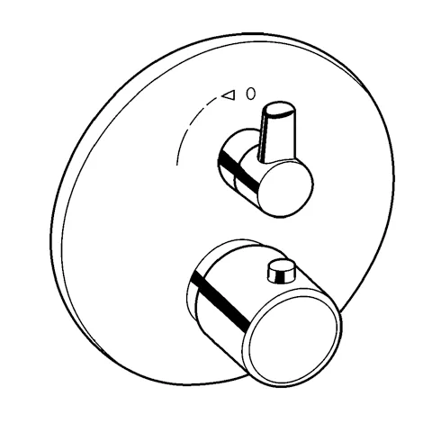 ZENTA UnterputzBrauseThermostatarmatur FeinbauSet mitFunktionseinheit chrom ZENTA UnterputzBrauseThermostatarmatur FeinbauSet mitFunktionseinheit chrom