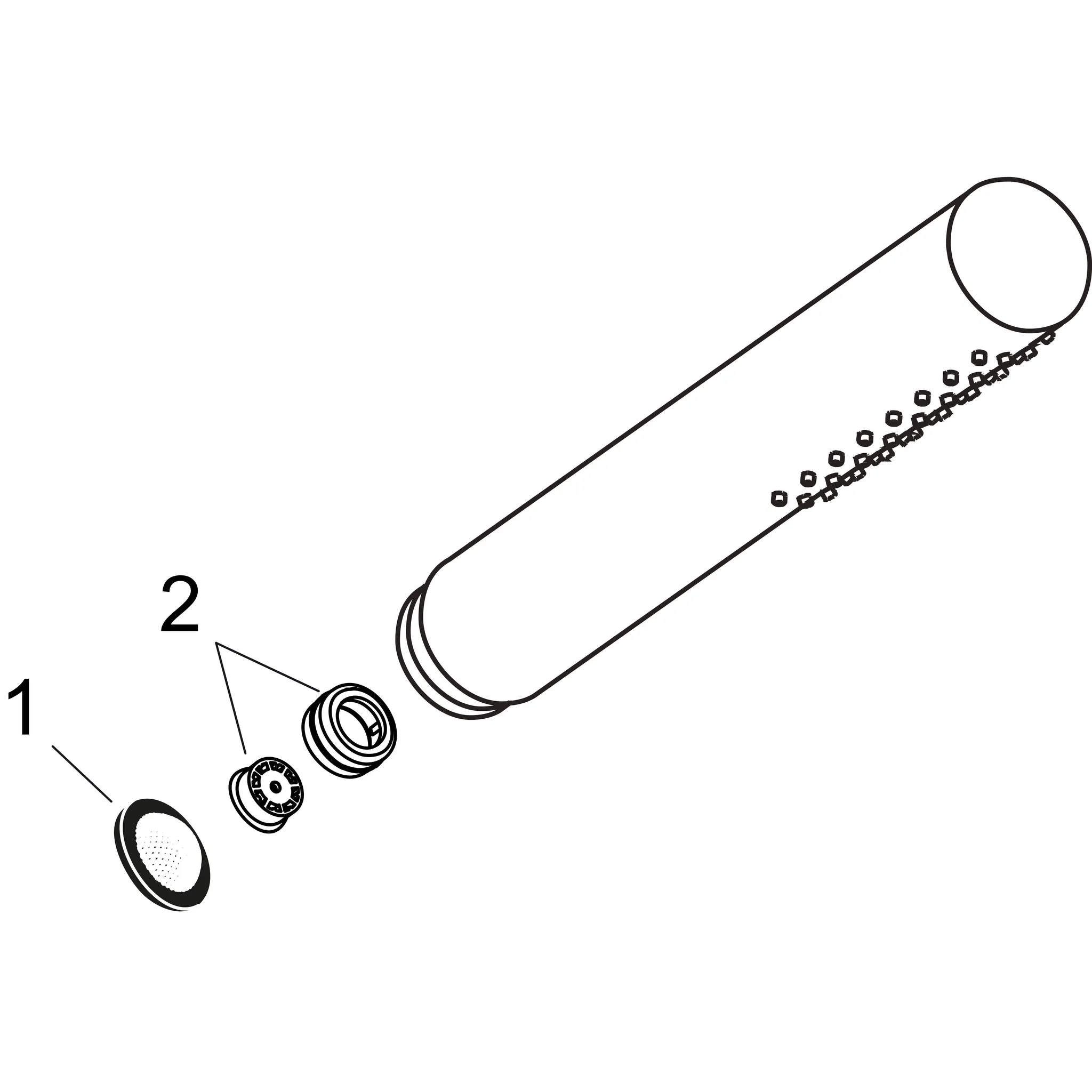 Hansgrohe AXOR Starck Stabhandbrause 1jet EcoSmart, Chrom Hansgrohe AXOR Starck Stabhandbrause 1jet EcoSmart, Chrom