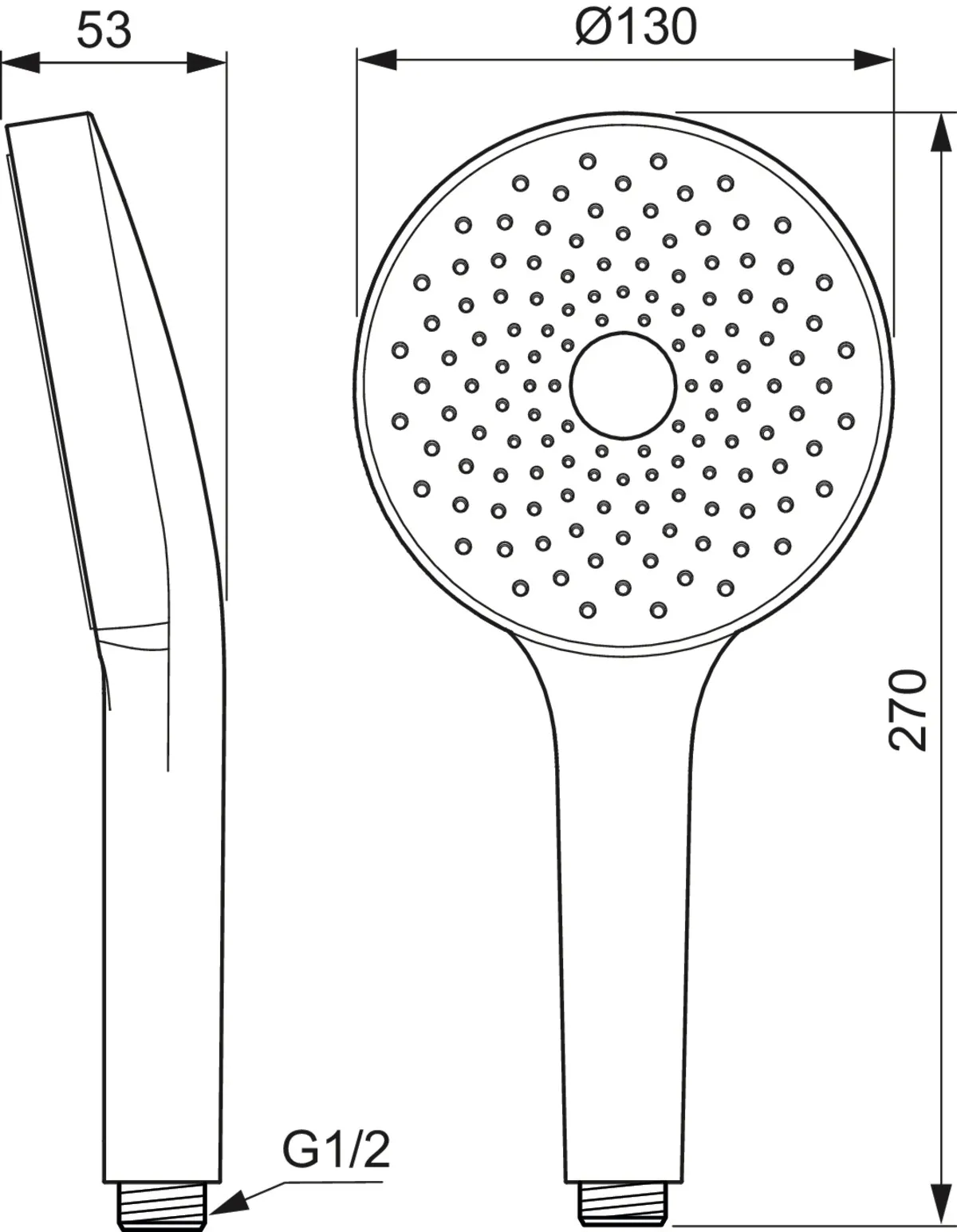 Handbrause „IdealrainSolos“ 8 l/min