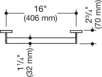 HEWI Haltegriff „System 900“ in Schwarz tiefmatt