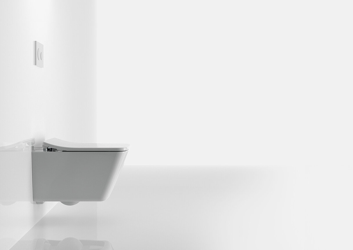 Toto Wand-Tiefspül-WC randlos „SP“ 380 × 335 × 540 mm in weiß Toto Wand-Tiefspül-WC randlos „SP“ 380 × 335 × 540 mm in weiß