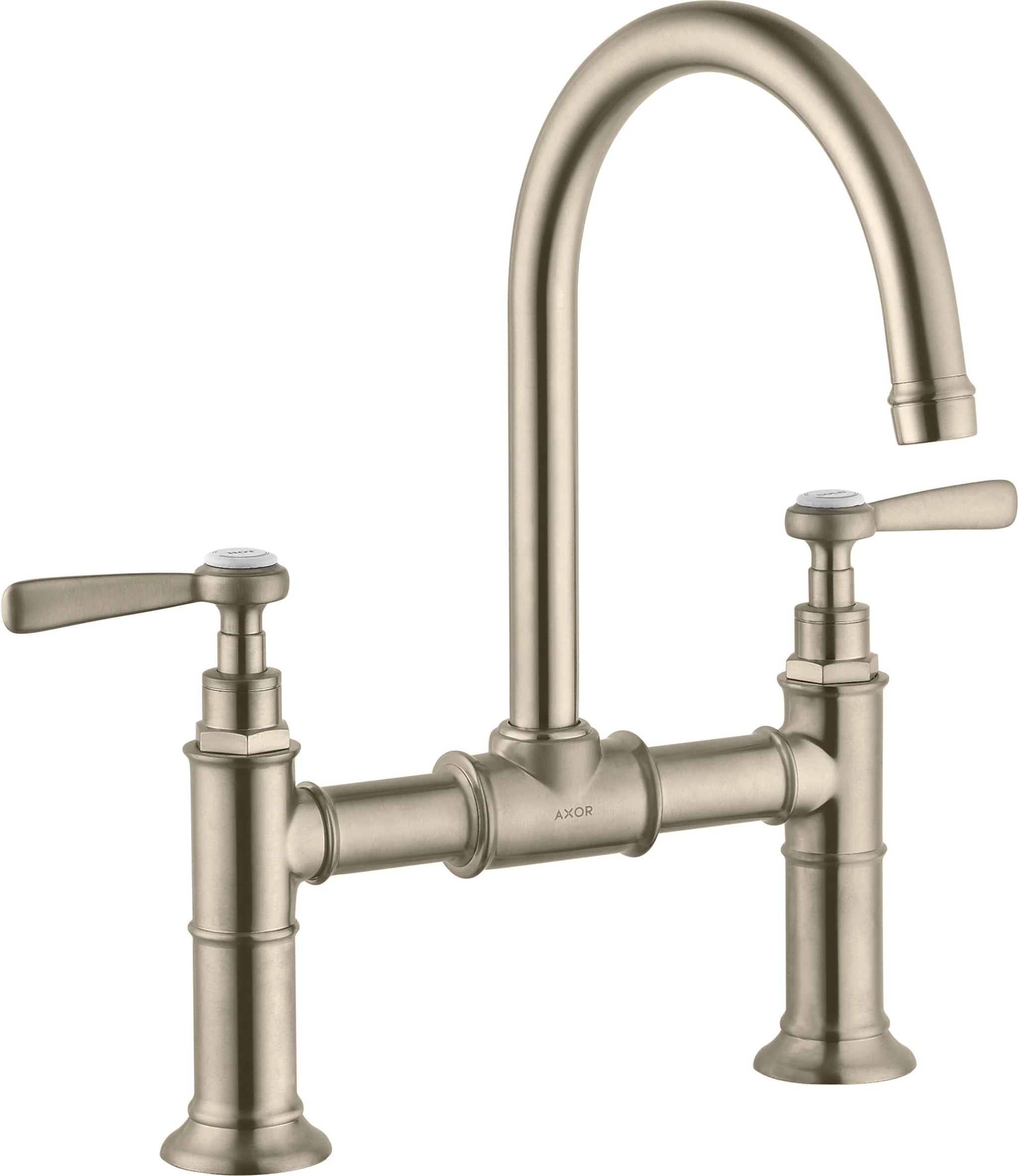 Hansgrohe AXOR Montreux 2-Griff Waschtischarmatur mit Hebelgriff in Chrom, Ausladung 175 mm, Auslaufhöhe 224 mm Hansgrohe AXOR Montreux 2-Griff Waschtischarmatur mit Hebelgriff in Chrom, Ausladung 175 mm, Auslaufhöhe 224 mm