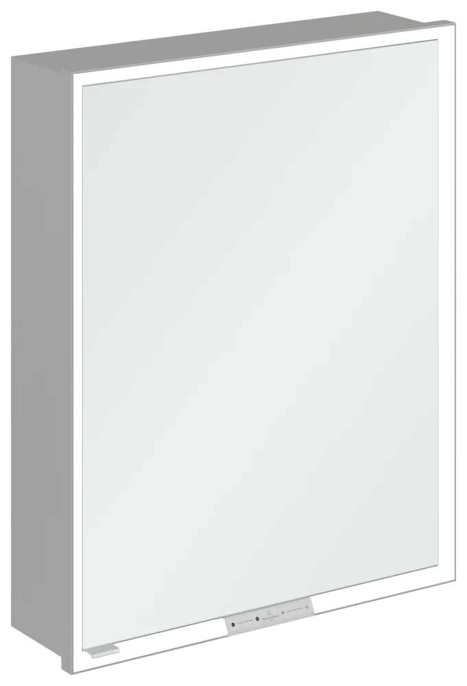 Villeroy & Boch My View+ Einbau-Spiegelschrank, 600x750x167 mm, glänzend, mit Beleuchtung und Absenkautomatik